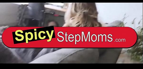 When your sexy MILF stepmother needs an emergency cock